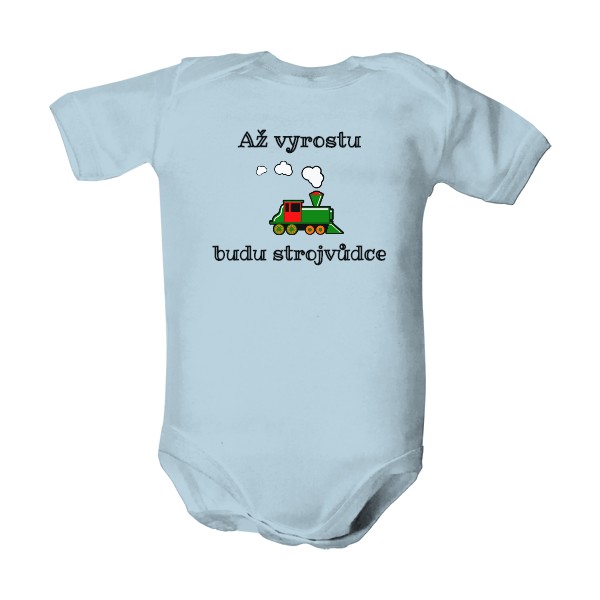 Dětské body  s potiskem Budu strojvůdce